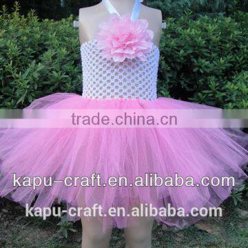 China supplier Lovely cute crochet top tutu children fancy dress