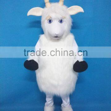 Party Use Customized Polyfoam Adult Wearing White Goat Mascot Costume