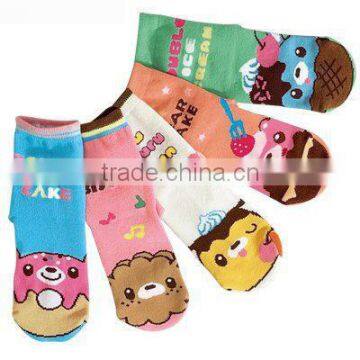 Cartoon Pattern Clever Kids Crew Sock