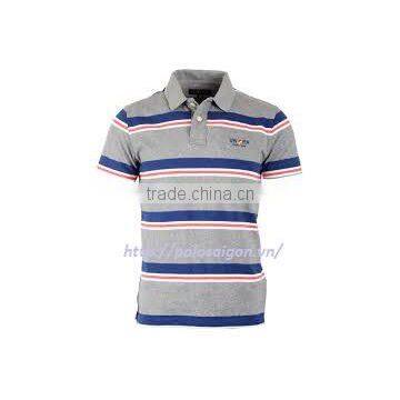 Mans Striped Polo Shirts, Short Sleeve, 65poly /35 Cotton photo-4