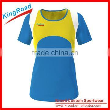 2016 sublimation OEM running shirt / coolmax running top / wholesale running wear