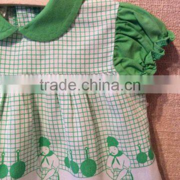 Popular Western Boutique Plaid Cotton Frocks Designs Drss Photo of Baby Girls Dress for Baby Wear photo-2