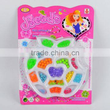 Apple shape plastic beads box set Korean style kids loose beads set diy educational toy for children