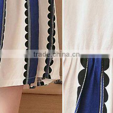 Zm10445a 2016 Loose Stripe Pregnant Dresses Fashion Wholesale Maternity Clothes photo-2