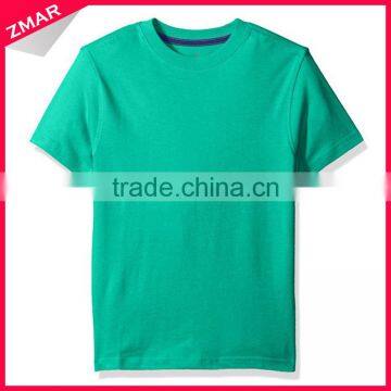 Bulk boys tshirt design soft cotton cheap custom plain round neck t-shirt