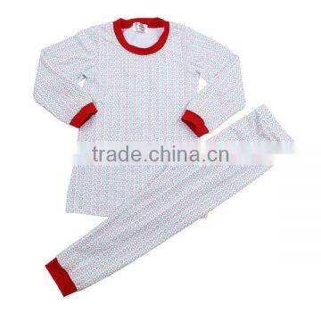 100% cotton night wear christmas blank pajamas wholesale toddler clothing christmas pajamas