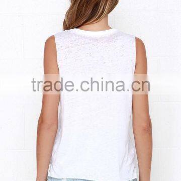 Soft Fabric Graphic Print Muscle Tank Tops Wholesale Women Sleevless Tank Top 2016 photo-5