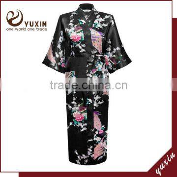 New arrive Top selling Woman Short Style Silk satin Kimono PC091