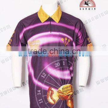 Colorful Top Quality Dart Shirt / Popular New Fashion Custom Design Darts Polo Shirt photo-3