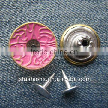 Screw Enamel Jeans button