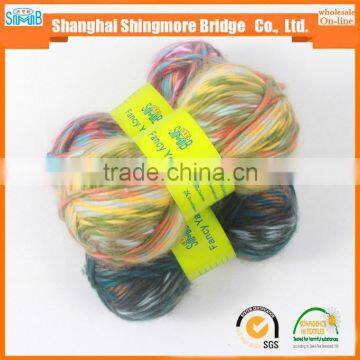 Yarn Supplier Cheap Wholesale High Quality Top Dyed 100 Acrylic 2 Ply Roving Yarn for Hand Knitting photo-3