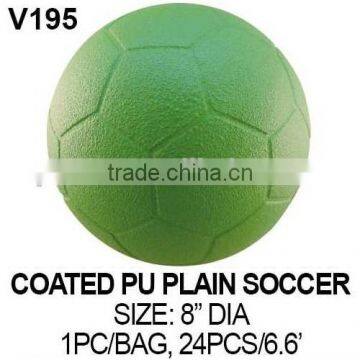 COATED PU PLAIN SOCCER BALL / COLORFUL SOCCER BALL