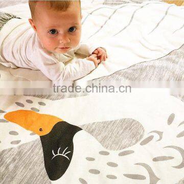 Cute Novel Children Bedroom Decoration Cotton Swan Baby Crawl Play Mat photo-4