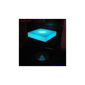Led Square Glowing Liquid Bar Table photo-2