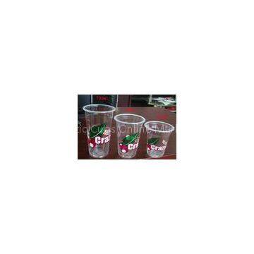 Transparent Disposable Plastic Cups For Bubble Tea , Dome Lid 360ml PP