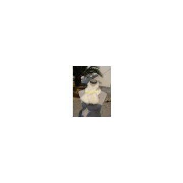 imitation wool Rabbit fur like fake fur scarf s-9