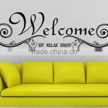 Welcome Sit Relax Wall Sticker Art Vinyl Decal Sticker Wall Decals Wall Sticker