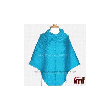 Plus Size Ladies Crochet Knit Pattern Poncho