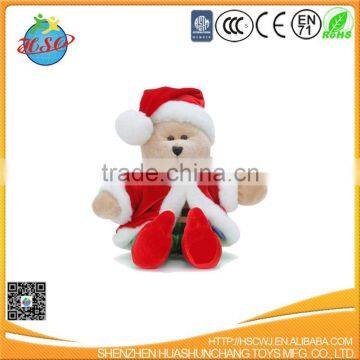 China supplier plush Christmas bear toy for kids gift