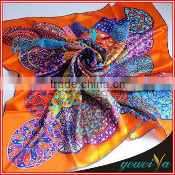 Digital Printed High Quality Twill Silk Scarf