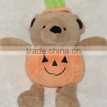 Carters Plush Pumpkin Teddy Bear Halloween Stuffed Animal Baby Toy