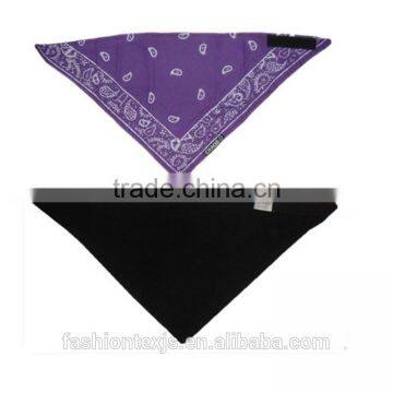 Promotional Custom Printed Cotton triangle scarf fabric