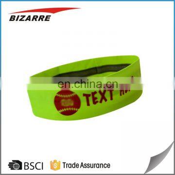 Breathable sport headband with silicone strip