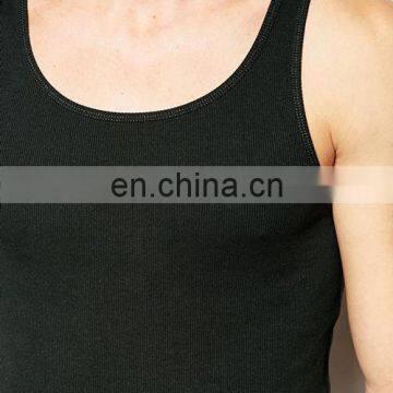 2017 China Manufacturer Wholesale Plain Gym Stringer Men's Tank Top photo-3