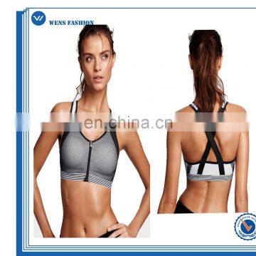 Custom Make Ladies Fitness Workout Front Close Sports Bra