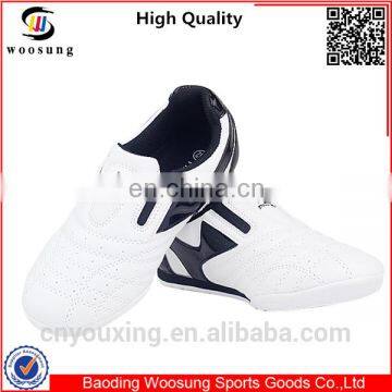 Martial arts white woosung tkd white shoes for men