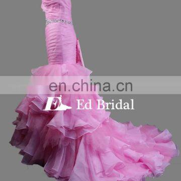 ED Bridal Sweetheart Neckline Pleated Organza 2017 Fat Women Mermaid Prom Dress 2017 photo-5