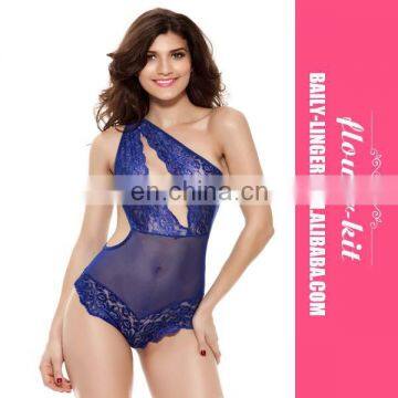 2016 Best Selling Special Offer hot sexy teddy lingerie bodysuit sexy lace blue teddy