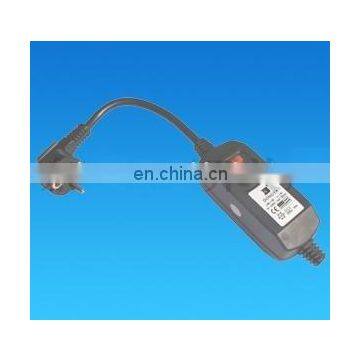 PRCD in line Rcd plug power cable cord mains lead IEC CE approval European style RC protected