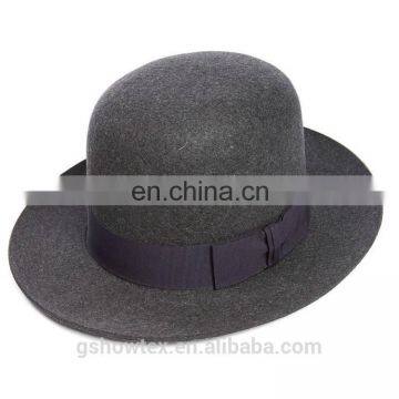 High Crown Bowler Merino Wool Felt Hat Blank Hat Wholesale China photo-4