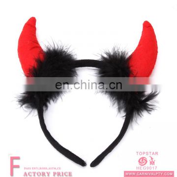 Halloween party favor night city red ox plush horn maleficent headband