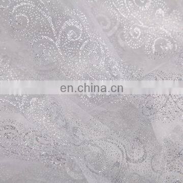 2015 Best Selling Items Wedding Dress Material Spraying Organza Fabric And Textile