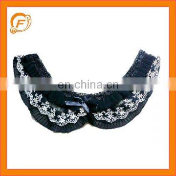 black lace beautiful lady neck trims for sale