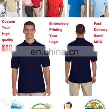 100% Cotton High Quality Custom Embroidered logo Man Polo shirt