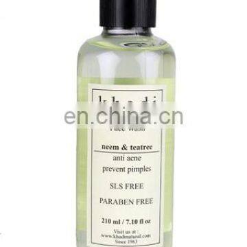 Khadi Natural Herbal Neem & Teatree Face Wash- SLS & Paraben Free