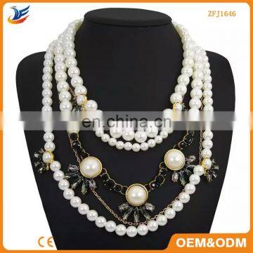 Factory Wholesale Fashion scarf necklaces with beads