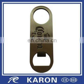 cheap wholesale branded bottle opener in zinc alloy