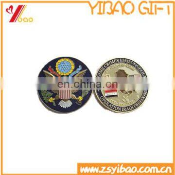 High quality cheap Custom gold plated coins