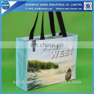 LOGO printing promotional plastic bopp laminated pp woven bag