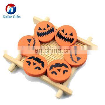 Funny pumpkin shape design low pricer high quality eraser