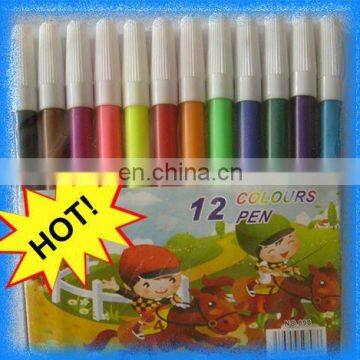 12pcs cheap water color pen set with pvc packing