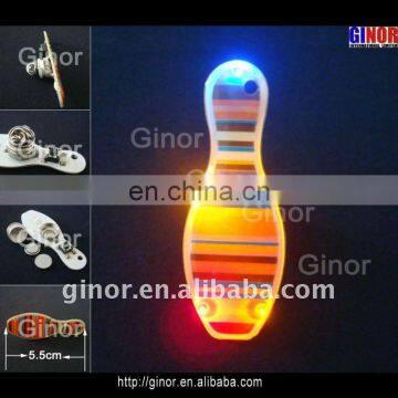 bowling shape led flashing pin