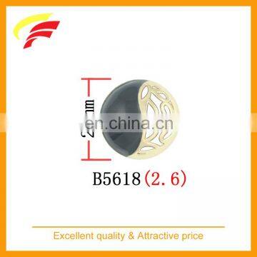 special Taichi shape zinc alloy zamak hand sewing button with enamel