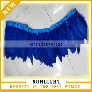 Carnival Decorative Royal Blue Goose feather fringe wholesale