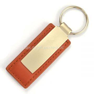 Factory Customized Popular Superior Genuine Leather Keychain photo-2