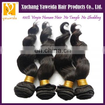 Fashionable patterns& beautiful in colors product virgin human brazilian remy hair weave